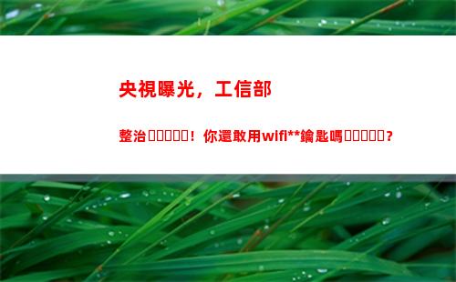 央視曝光，工信部整治！你還敢用wifi萬能鑰匙嗎？(央視采訪工信部姚珺)